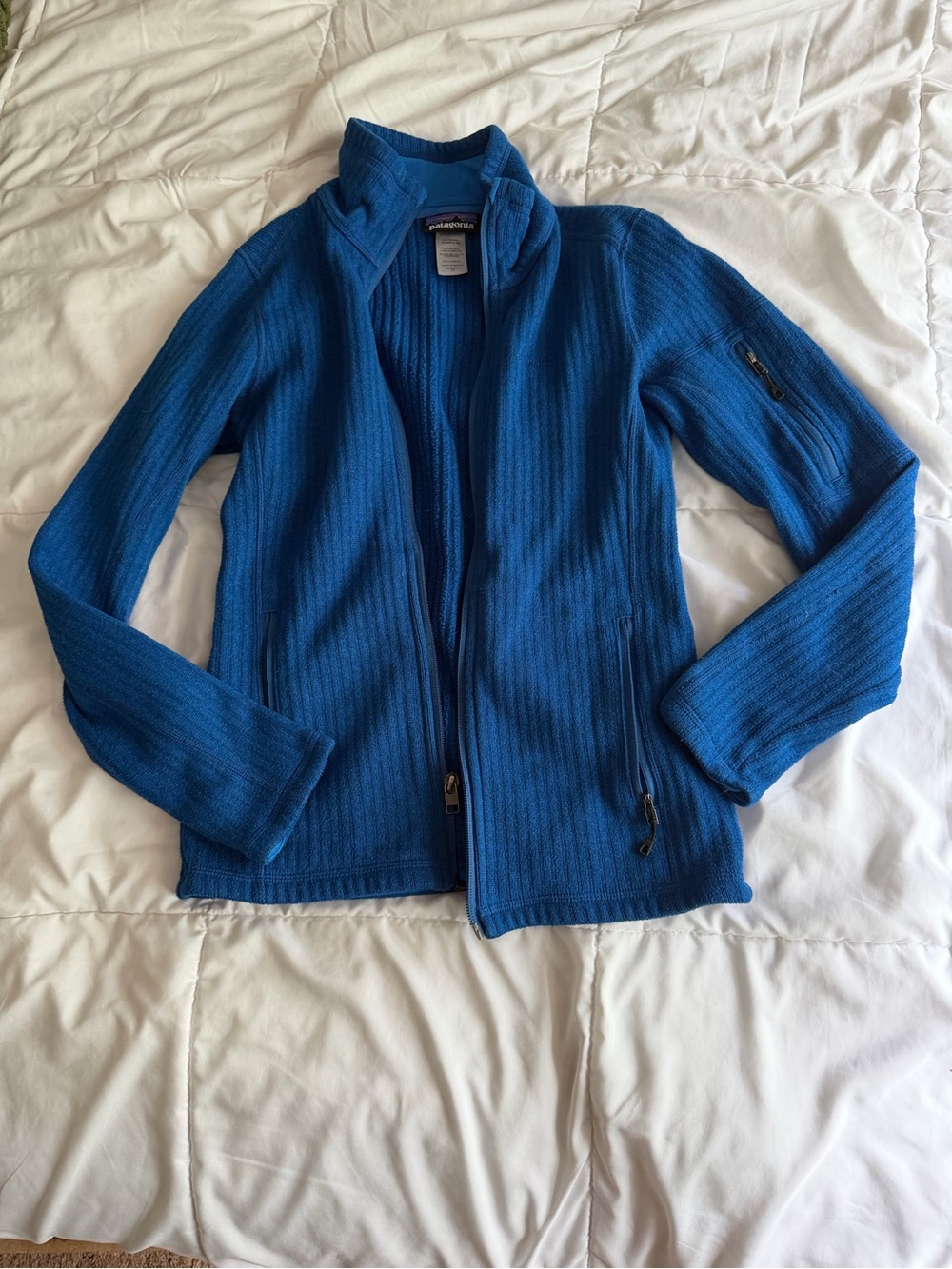 Patagonia Electric Blue Full-Zip Fleece Jacket
